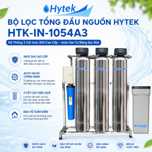 Bộ lọc đầu nguồn cao cấp autu van inox 304 HTK-IN-1054A3