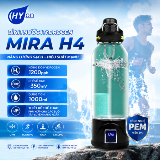Bình nước điện giải Hydrogen Hyon Mira H4