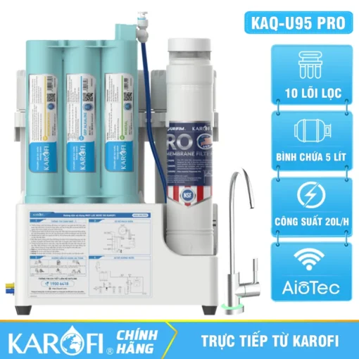 Máy lọc nước RO Karofi KAQ-U95 Pro