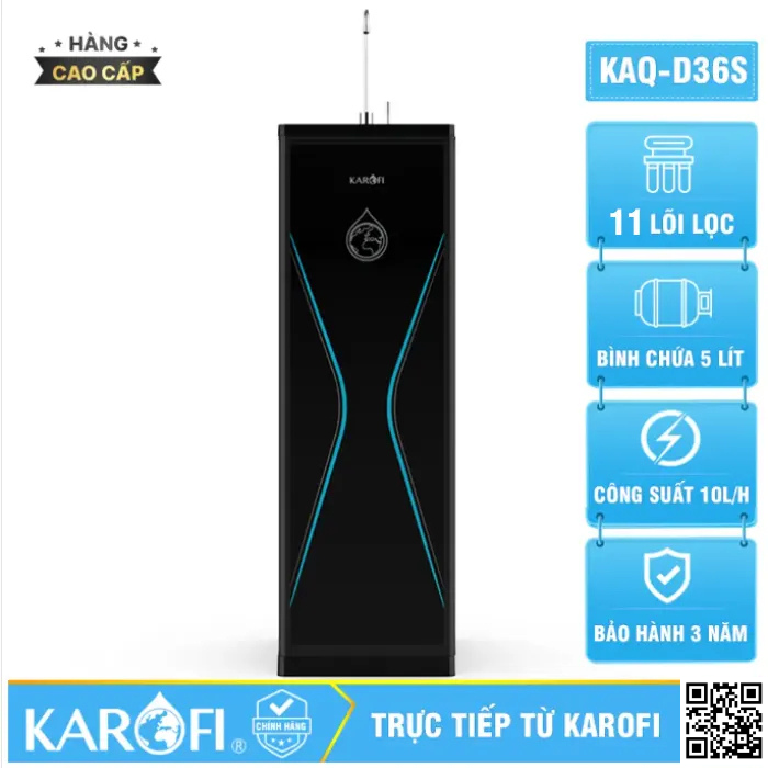 Máy lọc nước Karofi KAQ-D36S - 11 lõi mới 2026